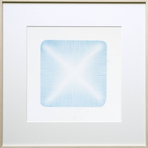 light-blue cross | pencil on paper |  untitled | 2016