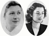 Miep Vrins, resistance fighter from home, Violette Szabo, British secret agent | photo only on website| art installation Tower of Babel 2019